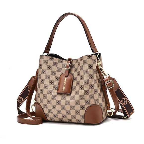 Cross Body Bag Purses - Pu Leather Crossbody Bucket Bag With Two Uwu :3 - Picture 1 of 7